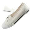 Lee Cooper Damen-Sneaker, weiße Slip-On-Ballerinas