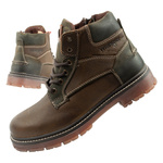 Wrangler Allan Mid Herren Chelsea Boots, elegante Lederstiefelette, Grünbraun