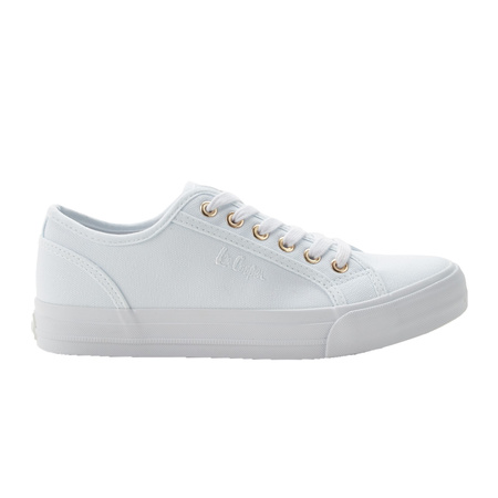 Lee Cooper Damen-Sneaker – Stylische weiße Sneaker aus Textil
