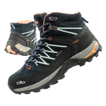 CMP Rigel Damen-Wanderschuhe, Leder, strapazierfähig, wasserdicht, Overknee, Marineblau