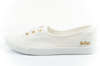 Lee Cooper Damen-Sneaker, weiße Slip-On-Ballerinas