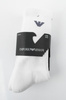 Emporio Armani Herren-Socken, bequeme Baumwolle, Weiß, 3er-Pack