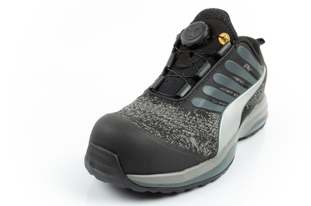 Puma Charge Black Disc Low S1P ESD HRO SRC Sicherheitsschuhe, Schwarz BOA