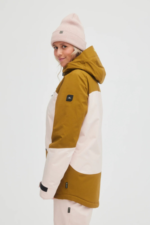 O'Neill Damen-Winterjacke für Snowboarden, GTX RECCO Ski, Pink und Braun