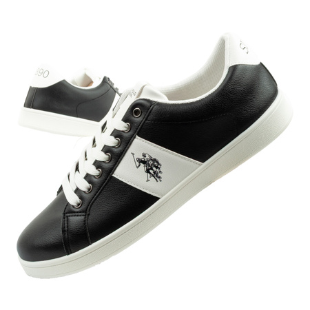 U.S. Polo Assn. Herren-Sneaker, modisch, schwarz, bequem