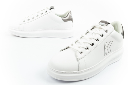 Karl Lagerfeld Herren-Sneaker Kapri, Weiß, Echtleder