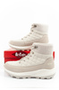 Lee Cooper Damen Winter-Wanderschuhe, Creme, Kunstleder