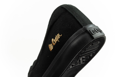Lee Cooper Damen-Sneaker, Schwarze Slip-On-Ballerinas