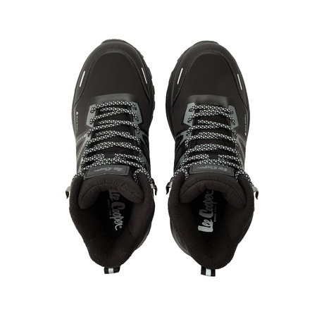 Lee Cooper Herren-Winter-Trekkingstiefel – gefüttert, wasserdicht, schwarz