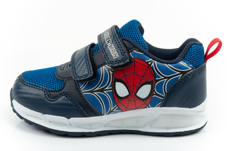 Leomil Kinder-Sportschuhe Spiderman Sneaker, leicht, mit Klettverschluss, schwarz/blau