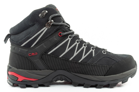 CMP Rigel Herren-Wanderschuhe aus Leder, strapazierfähig, wasserdicht, Overknee, Grau