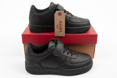 Levi's Union SE Kinder-Sportschuhe mit Klettverschluss, schwarz