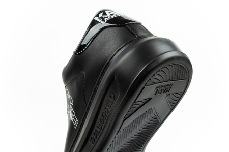 Karl Lagerfeld Herren-Sneaker Kapri, Schwarzes Leder