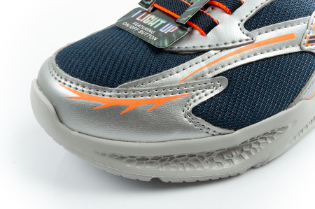 Skechers Glow Strider LED Kindersneaker für Jungen in Silber