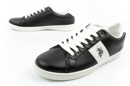 U.S. Polo Assn. Herren-Sneaker, modisch, schwarz, bequem