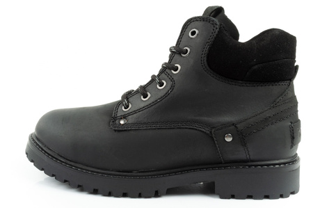 Wrangler Yuma Herren Chelsea Boots, elegante Lederstiefelette, Schwarz