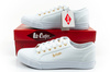 Lee Cooper Damen-Sneaker, modisches Weiß, bequem