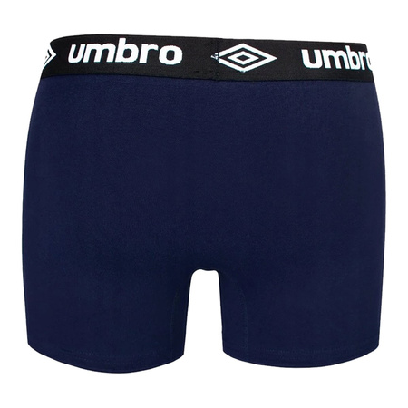Umbro Herren-Boxershorts [UMUM0197 031] 2er-Pack, Marineblau.
