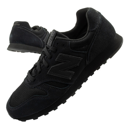 New Balance 373 Herren-Sneaker, modisches schwarzes Leder