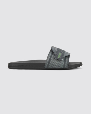 Rider Walk Herren Flip-Flops, sportlich, bequem, grau, mit Klettverschluss [12394 BB536]