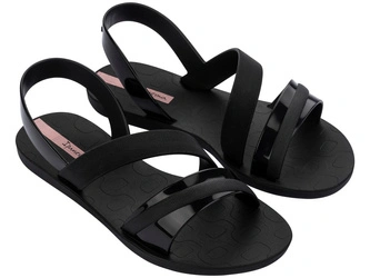 Ipanema Vibrant Damen-Sandalen, modisch und bequem, Schwarz