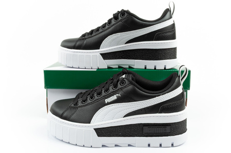 Puma Mayze Damen Sportschuhe Plateau Sneaker Schwarz-Weiß Modisch