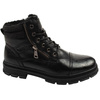 Wrangler Gillen Herren-Ankle-Boots mit Fellfutter, Schwarz, Modische, gefütterte Stiefel