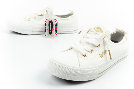 Lee Cooper Damen-Sneaker, modische weiße Slipper