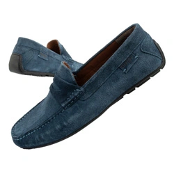 Wrangler Herrenschuhe, Maifield Wildleder-Loafer, Naturleder, Marineblau