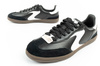 Skechers Kickoff Damen-Sneaker aus schwarzem Leder