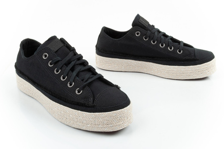 Converse Chuck Taylor Damen-Espadrille-Sneaker, modisch, schwarz, bequem