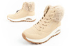 Skechers Uno Rugged Damen Winterstiefeletten in Beige mit Fell