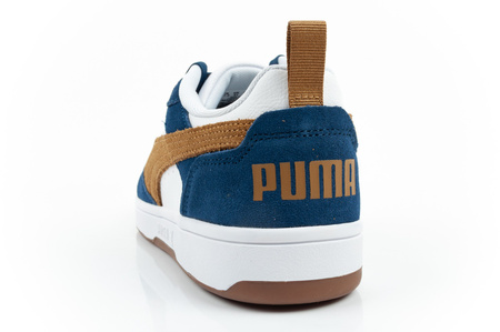 Puma Rebound v6 Herren-Sneaker, modisch, bequem, Weiß, Marineblau, Braun