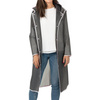 Perletti Damen-Regenmantel (Trenchcoat-Stil) in Grau mit Kapuze