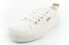 Lee Cooper Damen-Sneaker, modische weiße Schnürung