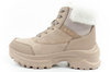Lee Cooper Damen Winter-Wanderschuhe, isoliert, Beige