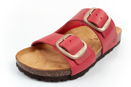 Bio Bio Damen-Flip-Flops, vorgeformte Innensohle, Naturleder