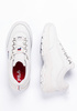 Fila Strada Low Damen-Sneaker, weiß, modisch, bequem, leicht