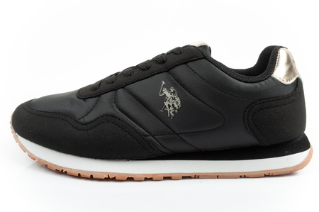 U.S. Polo Assn. Damen-Sneaker, modisch, bequem, Schwarz