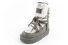 D. Franklin Damen Winterstiefel, modisches Fellfutter, Grau