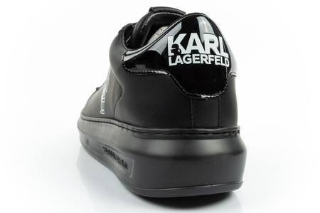 Karl Lagerfeld Herren-Sneaker Kapri, Schwarzes Leder