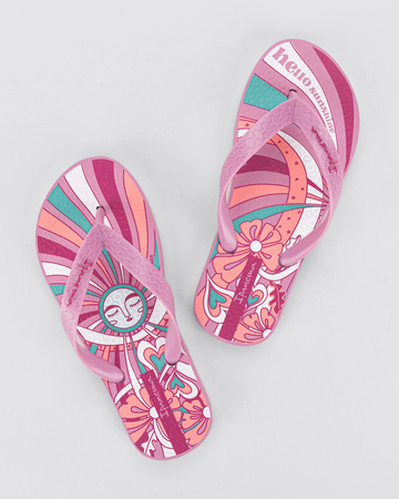 Die Ipanema Classic Happy Kinder-Flip-Flops sind bequem für den Strand