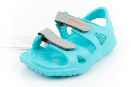 Crocs Swiftwater Kindersandalen [204988-40M] türkis.