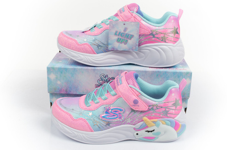 Skechers 302299L/PKTQ LED Kindersportschuhe, rosa.