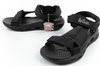 Lee Cooper Herren-Sandalen mit Klettverschluss für den Sommer, leicht, schwarz
