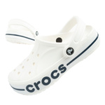 Schuhe Flip Flops Sandalen Clogs Crocs Bayaband Clog [205089-126], weiß.