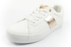 Lee Cooper Damen-Sneaker, modisches Weiß und Gold