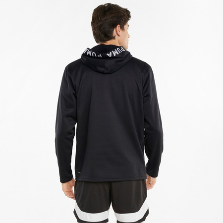 Herren Sporthoodie Puma Train Pwr Fleece [520893 01] WarmCELL, schwarz.