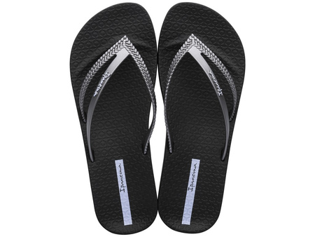 Ipanema Bossa Soft V Fem [82840 AG720] Flip-Flops, schwarz.