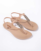 Ipanema Sandal Class Damen-Flip-Flops in Hellbeige mit Gold